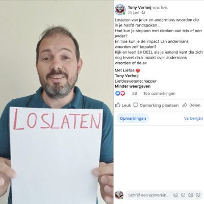 Loslaten 20 juni Tony Verheij Liefdeswetenschapper